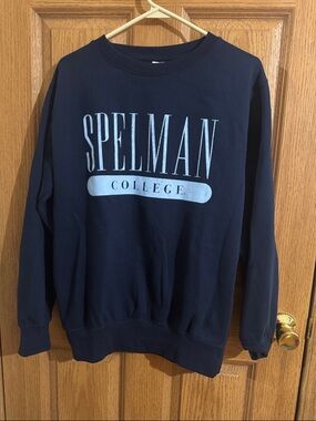 Spelman College Navy Crewneck Sweatshirt